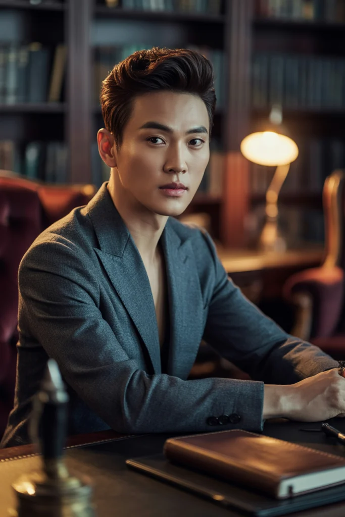 Trendy 30 Korean Hairstyles for Men Ideas to Elevate Your Style 11 a cinematic portrait photograph of a han DBYvkTDVQw6ENyS0OGmwug YahDVnqnQHCus4U53ssflQ