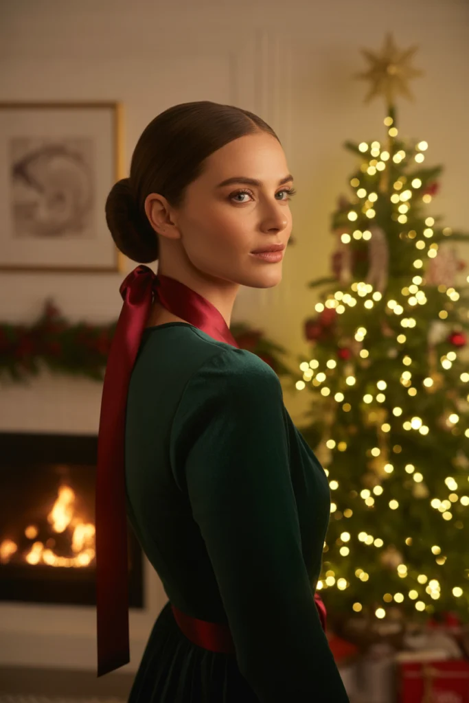 Gorgeous 25 Christmas Hairstyles Ideas for Every Holiday Event 2 a cinematic portrait photograph of an el W880qHJTSS2Zluy igiLSA 8BrHiTmoTBSW Jb 4 dEfg