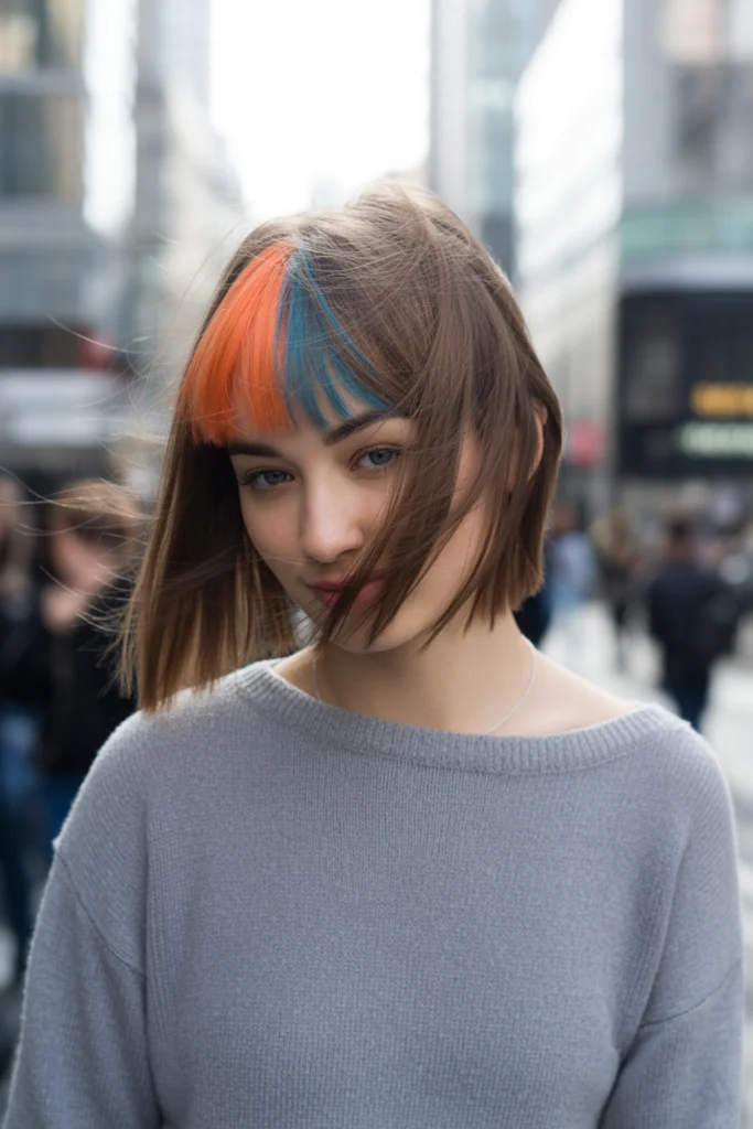 Trendy 12 Wolf Cut with Colored Bangs Ideas You'll Love 10 a close up portrait photograph showcasin i6jz0xbkT32HbkkA2Img5w HOizwLpkTXW 10mEsURgZQ