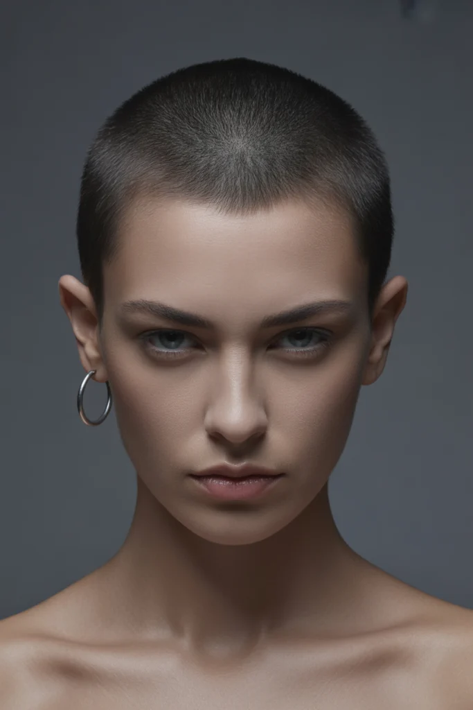 Bold & Chic: 12 Short Cropped Hairstyles Ideas 4 a dramatic high fashion studio portrait m8swLb6 SR6TBFf64Ur3NA VDHKfJNFTJivM8eX6tRsxw
