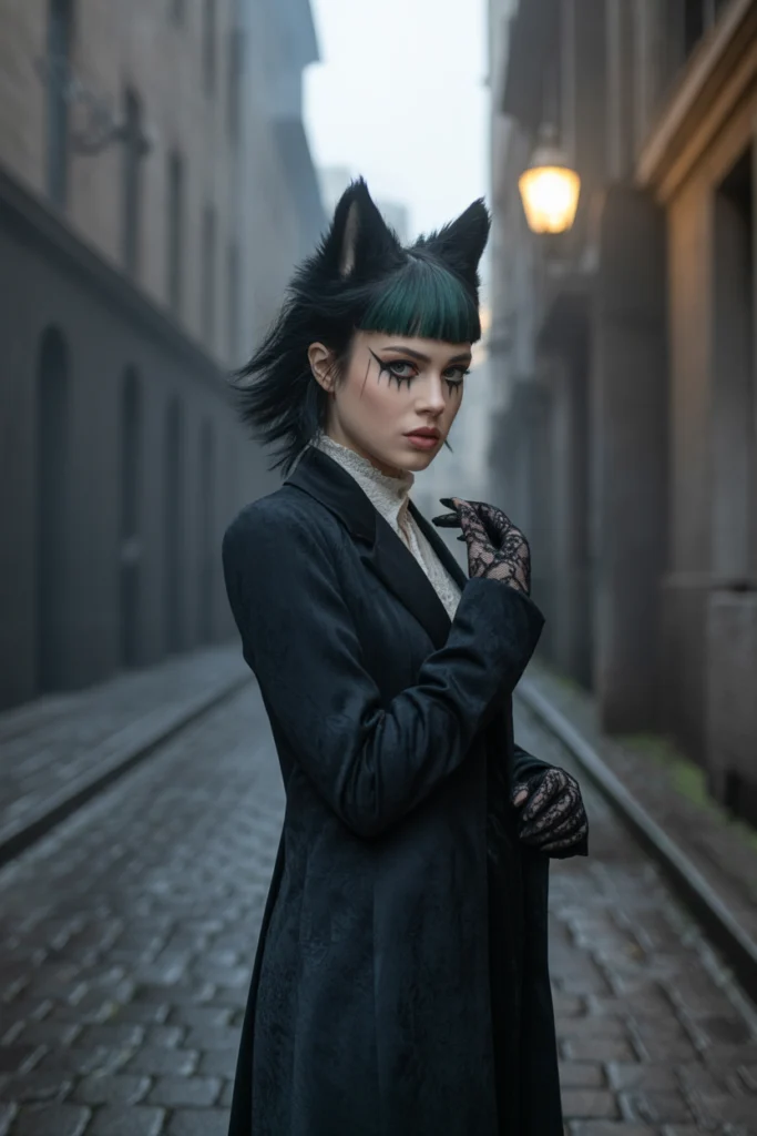 Trendy 12 Wolf Cut with Colored Bangs Ideas You'll Love 9 a dramatic portrait photograph of a youn BWKscninRNi QiQPccuRPw GqhwQHX2SG6PkLpQqheKIQ