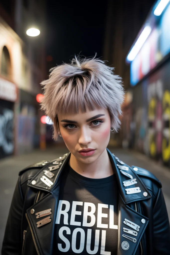 Must-See 9 Shaggy Wolf Cut with Bangs Ideas This Year 2 Short Shaggy Wolf Cut with Micro Bangs