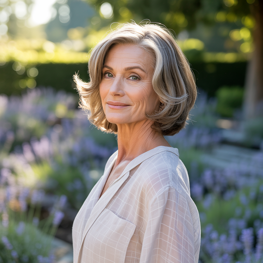 10 Elegant Hairstyles Women Over 60 for a Fresh Look 1 a luminous portrait photograph of a soph xqikQHGJQNShve2lshAagQ j4h0uqyQv2 zAVl iHZQ