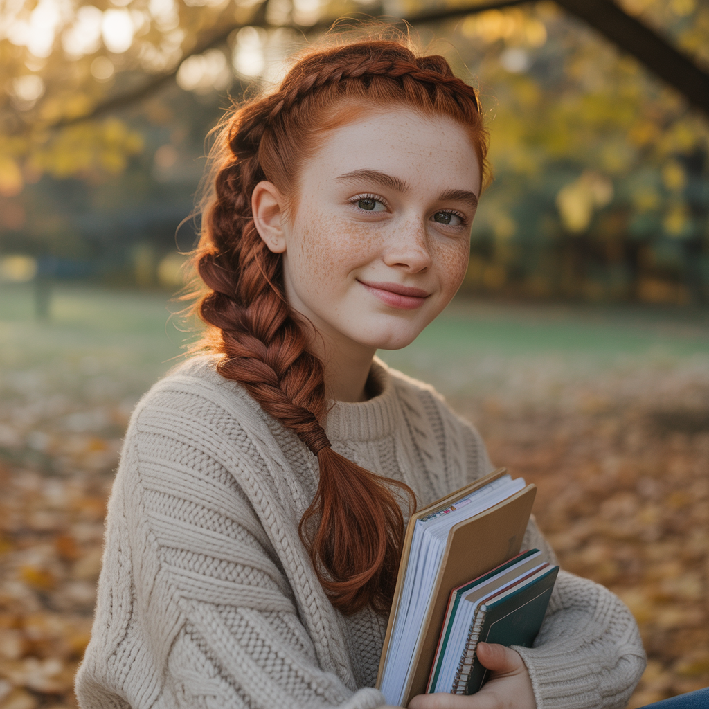 Easy & Trendy 10 Hairstyles for School Ideas 4 a medium close up portrait photograph ca KzP03WYSaS9Y tLLsRHQ AgQ0TsNMRHuC6apAM5s12A