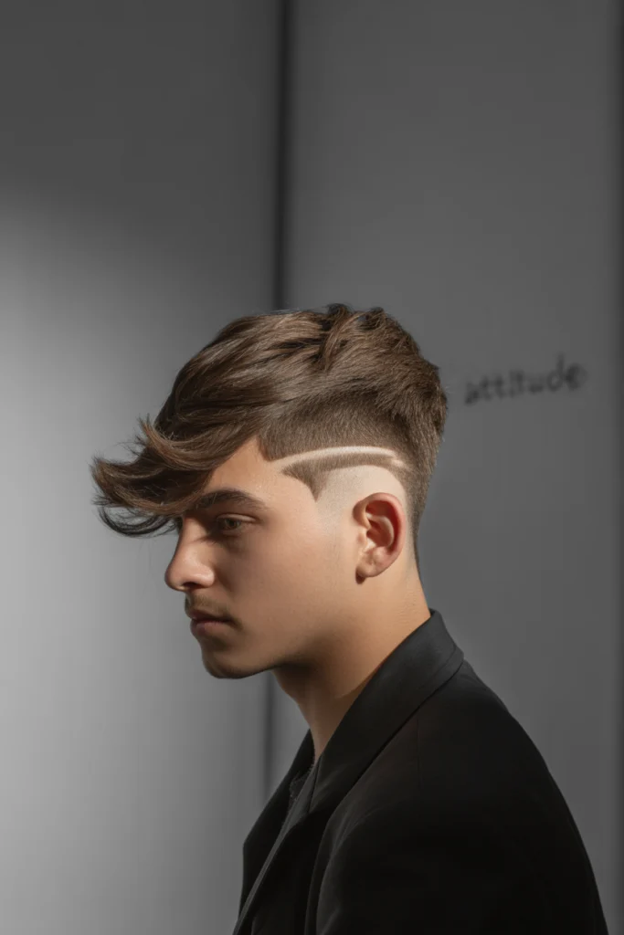 Stylish & Bold: 20 Wolf Cut Men Ideas to Try 19 a photograph of a young man showcasing a 656sHpO6TMeNtRaczL CSA ArDMjGIeSoqT FOn S5tcg