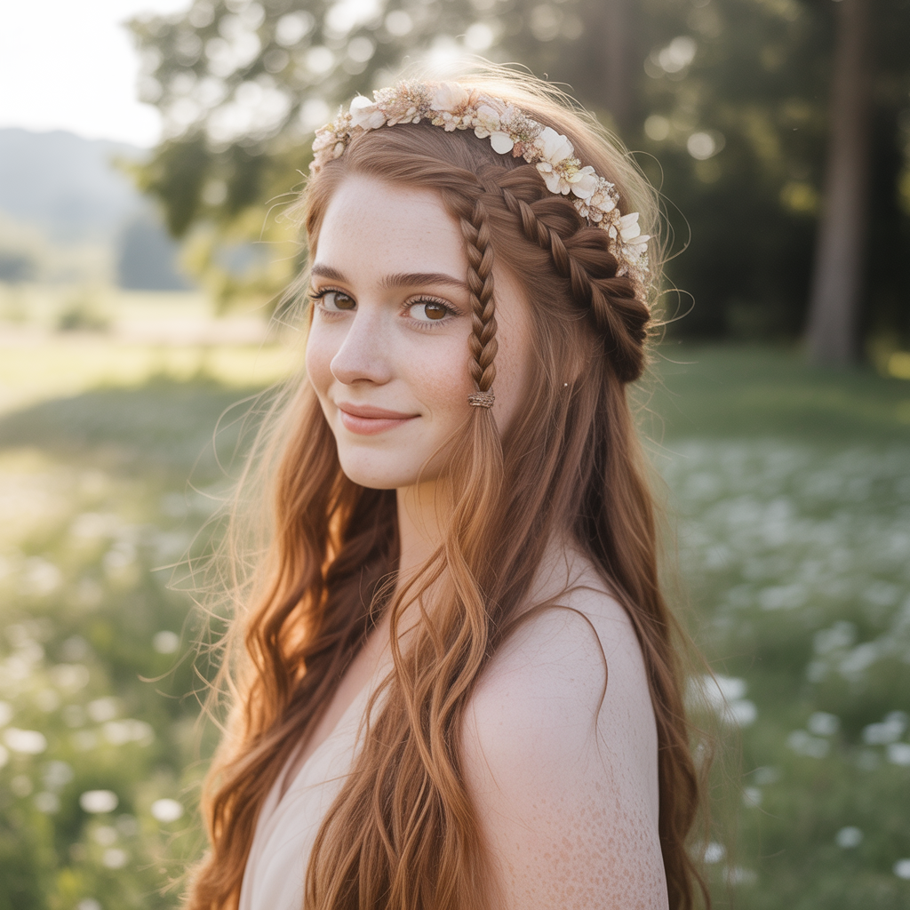 20 Trendy & Elegant Beautiful Hairstyles with Baby Braids 10 a soft focus ethereal portrait photograp mBjn4ri4Qciek3clpm7LVg kthNLmyzRHCqz zHS6n gg