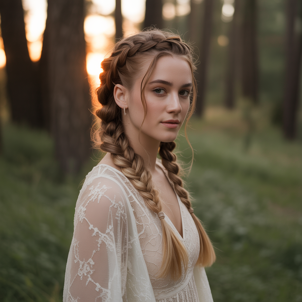 20 Trendy & Elegant Beautiful Hairstyles with Baby Braids 13 a soft focus portrait photograph showcas 2Pjb9TmRTgCy7ooEnKq69g r31HgEioRNeBMHQRSkHqvA