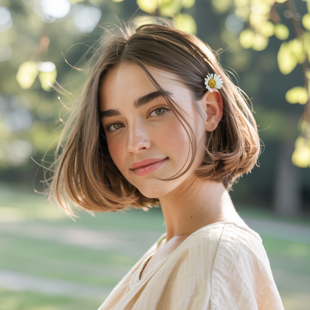 20 Stunning Long Pixie Bob Styles You’ll Want to Try Now 11 a soft natural daylight portrait