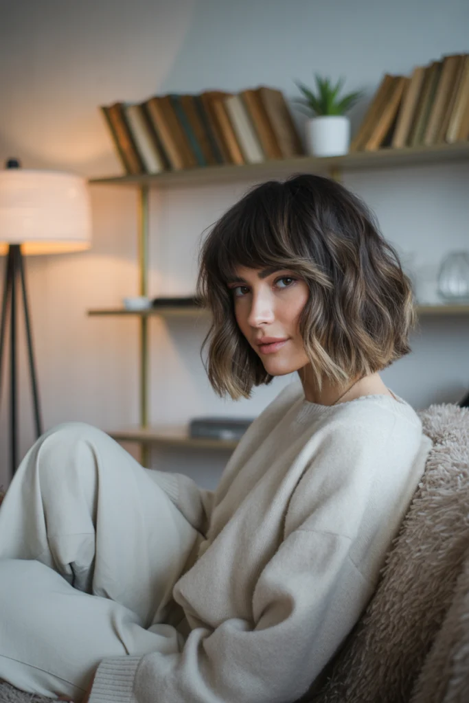 Must-See 9 Shaggy Wolf Cut with Bangs Ideas This Year 6 Medium-Length Shaggy Wolf Cut with Side Bangs