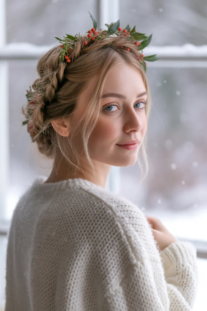 Gorgeous 25 Christmas Hairstyles Ideas for Every Holiday Event 3 a soft romantic portrait photograph of a wdi wTElSNiKc0A5VpWASw biWKbeXtScyKeVbqMXxouw