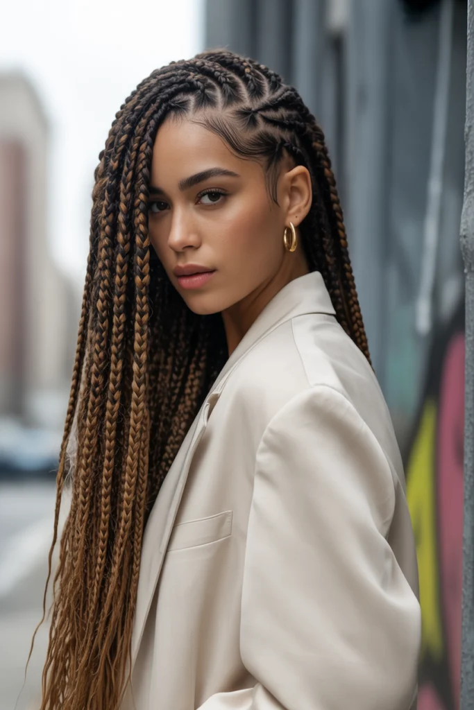 Trending 15 Swirl Cornrows Ideas for Stylish Women 3 a striking fashion editorial photograph SexzH0w3RP ImqNYpDknSQ rWeJBpy7S9uU3G5MNZLxYw