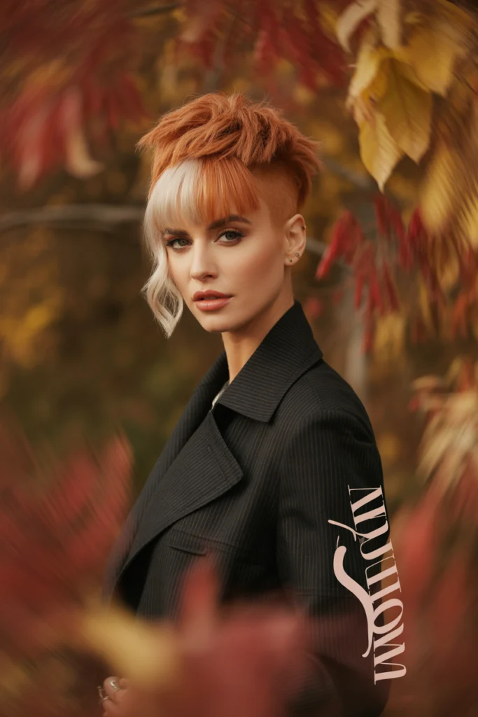 Trendy 12 Wolf Cut with Colored Bangs Ideas You'll Love 6 a striking fashion portrait captures a v jWYQkiIrR7iXTj6QgQHsJA sXSMXZ2NSauQesH vAyDRQ