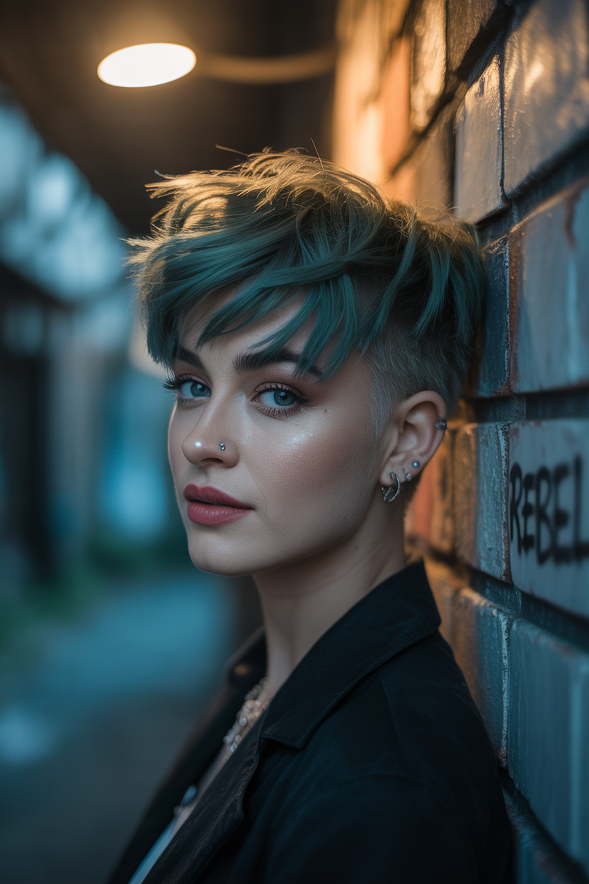 Short Shaggy Hair Ideas for Volume and Texture You’ll Love 15 a striking portrait photograph captures A3f qPRnQCmAcMpSx5zeWg ZjJkrUkATtu4Rj syPnC1A