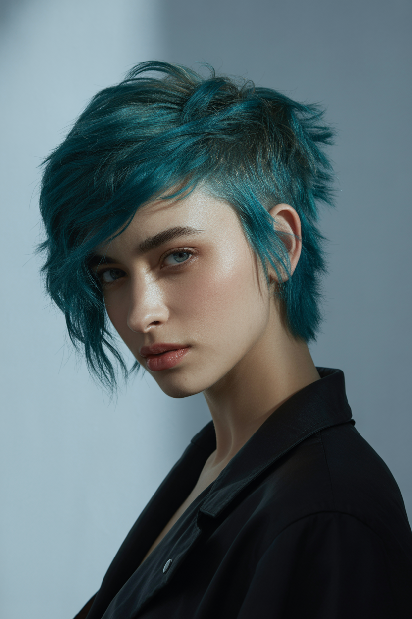Short Shaggy Hair Ideas for Volume and Texture You’ll Love 7 a striking studio portrait photograph fe 2iALrvX0TEyDnrqt0NfjXA llnrDHw3RsWg uyk3Pf70A