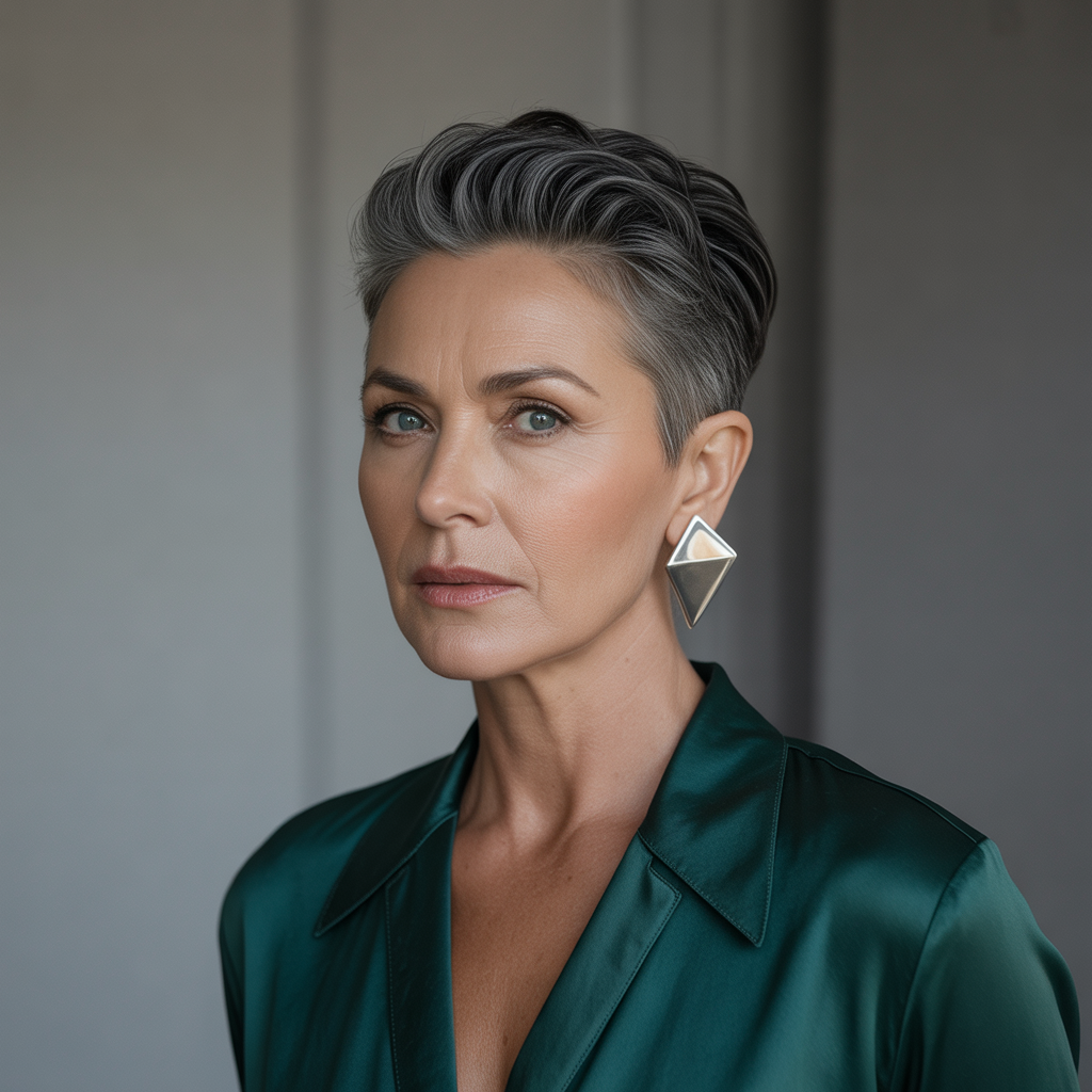 The Best Short Hairstyles Women Over 50 to Look Stylish and Confident 7 Tapered Cut