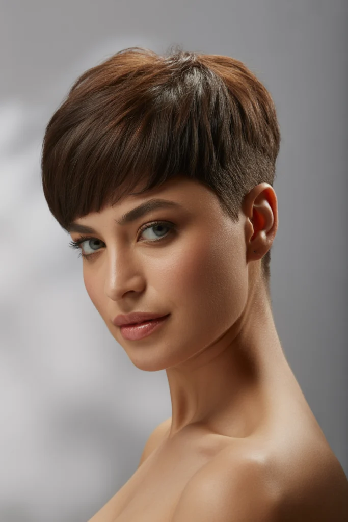Bold & Chic: 12 Short Cropped Hairstyles Ideas 10 a striking studio portrait showcases a f 0x6mQf 5QOmI4DkNej9KvA U1uto2P3TySmbBTtBy3Tsg