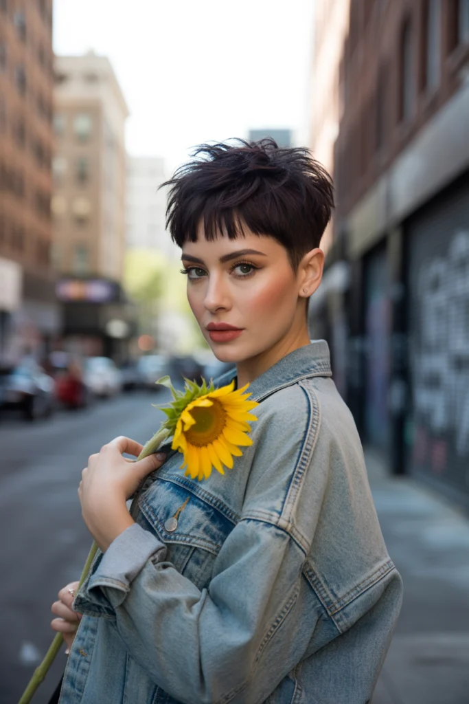 13 Short Wolf Cut with Curtain Bangs Ideas You’ll Want to Try 1 a stylish portrait photograph captures a w1X6ey ST76K2GsFXZoDMw BDgNofBHRKqgvEwqVPlKVA
