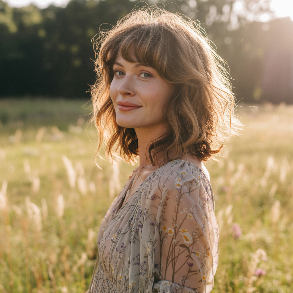 Long Shag for Women 13 Gorgeous Hairstyles to Try 2 a sun drenched portrait photograph of a uYB0HEzeRau4E8R8 wUeRw Ra56gvy RuaLoyo4Pqa Rg