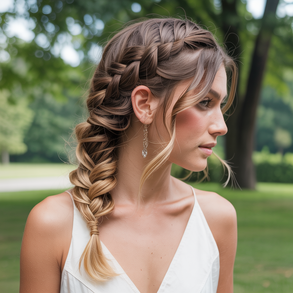 20 Stunning Wedding Braid Hairstyles for Every Bride 13 Twisted Side Braid