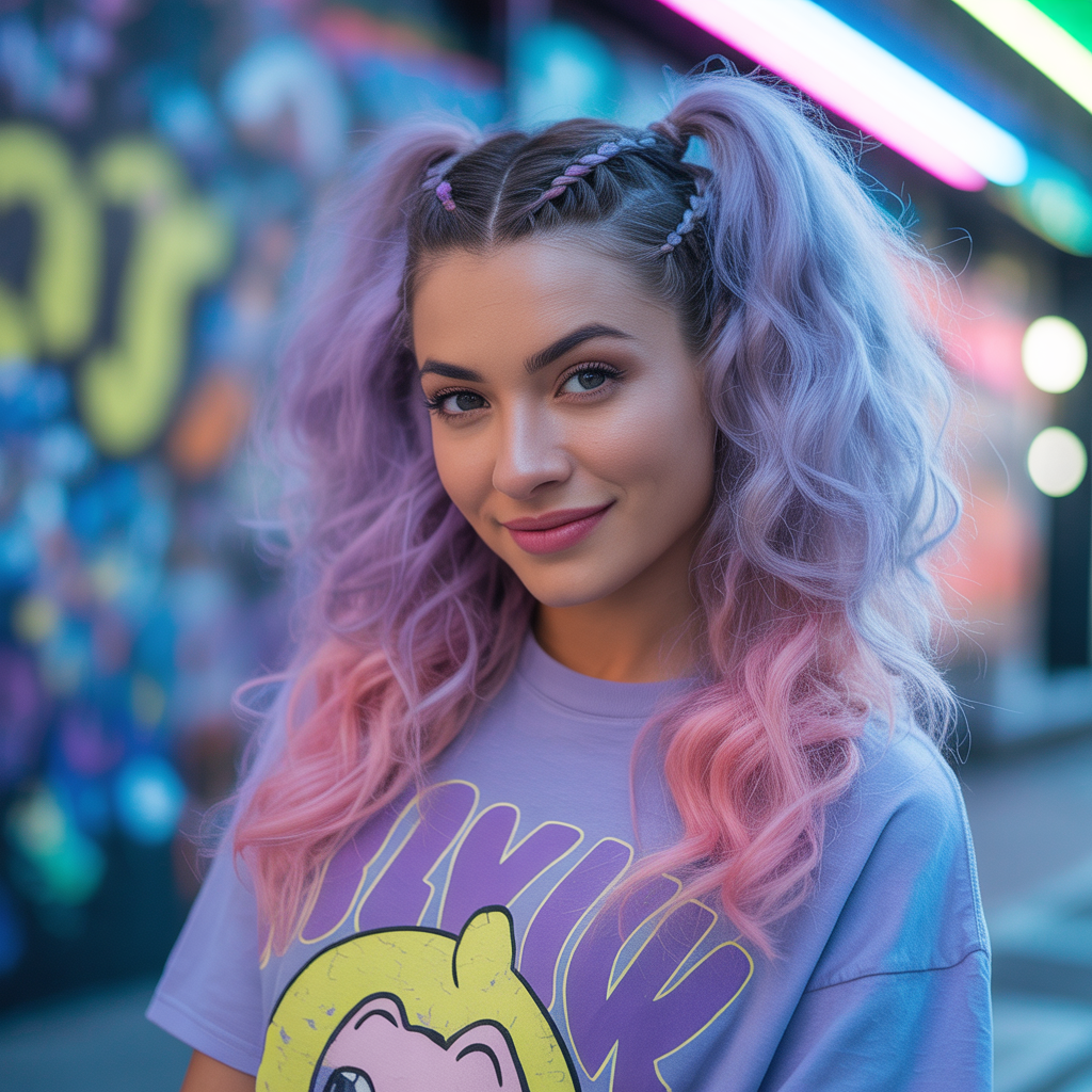 20 Trendy & Elegant Beautiful Hairstyles with Baby Braids 17 a vibrant close up portrait photograph o DLPU4 DISIGS6PO6rT7eLg LM4gnYCOTXWEdD LMm0Zw