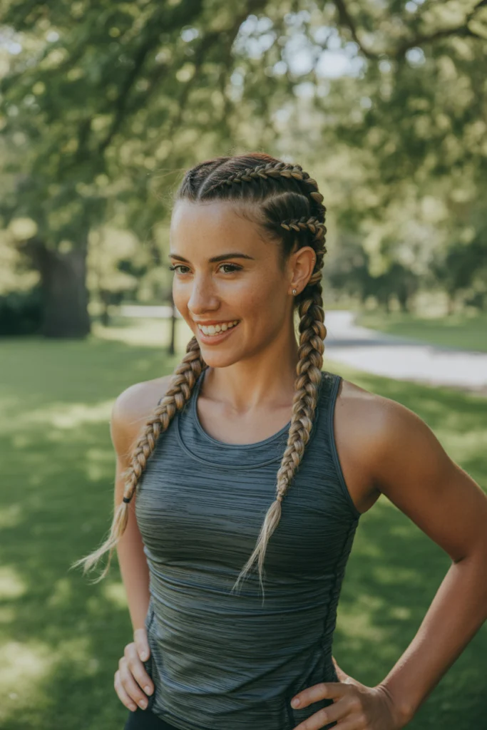 8 Dutch Braid Hairstyles Ideas to Elevate Your Style 2 a vibrant outdoor portrait photograph of 9clhOSCVTE2V2dSombZ9VA EzLZLlKUSBGIvVBKfGzlTw