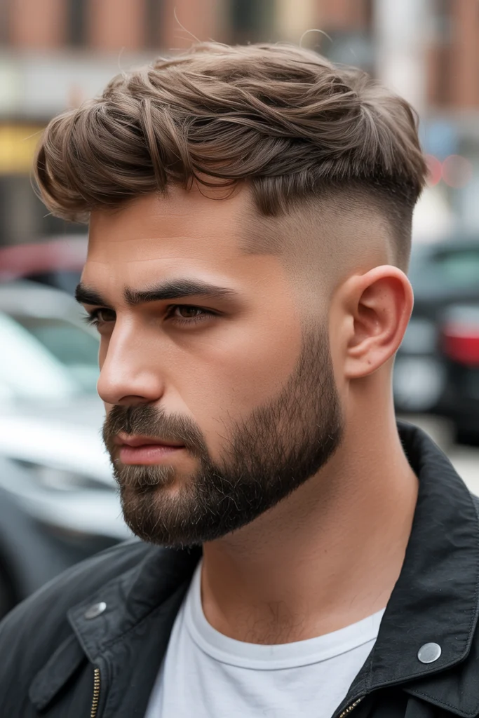 Stylish & Bold: 20 Wolf Cut Men Ideas to Try 20 bearded man with a textured wolf cut med z1 wbNBGQgWSy1L6LHe4Ig OpTKrxlsQx b6C5ukwe32A