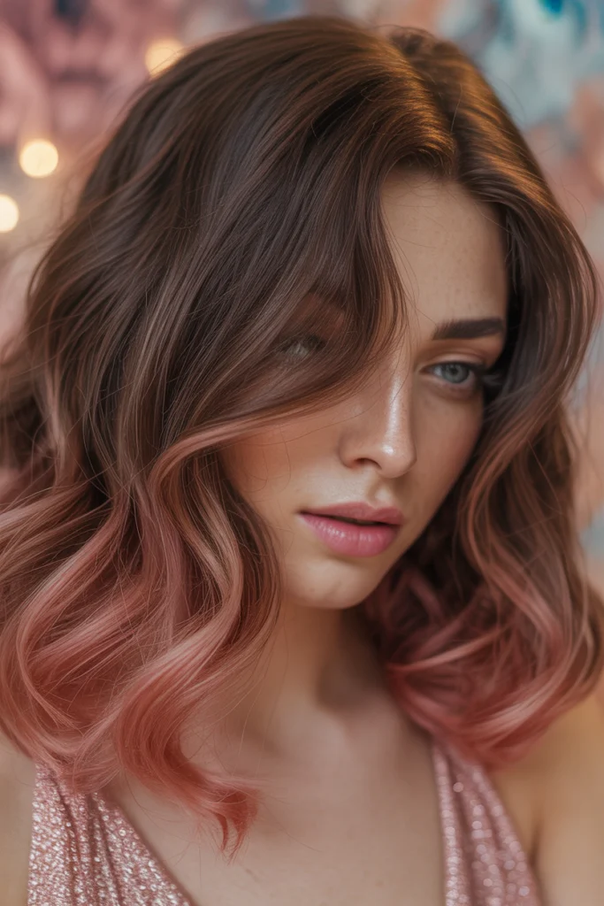 California Brunette Ideas to Elevate Your Hair Game 10 close up of brunette hair with rose gold CoyqXT5 R1yFelVdWI ZkA tUX3Q8ctTrWeHMplpeFo9w