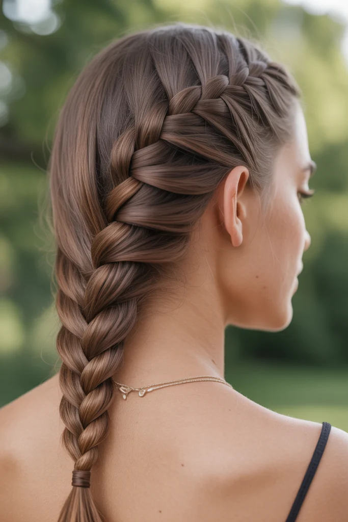 8 Dutch Braid Hairstyles Ideas to Elevate Your Style 1 close up view of a woman with a classic Xhmap ptTZKsMfEzr8YiZw DYmbvjnARXmdDVnIVNX36g