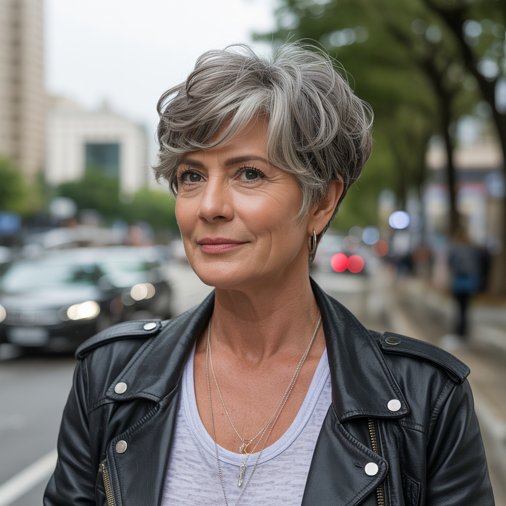 10 Elegant Hairstyles Women Over 60 for a Fresh Look 7 confident woman over 60 with a short tex pcFkX02HRWyNOpHpCR6yZw Mykah01JQum4XT5 0Z Wog