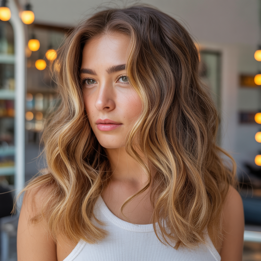 13 Streaky Highlights Hairstyle: Bold & Trendy Hair Color Ideas 10 Golden Streaks for Radiance
