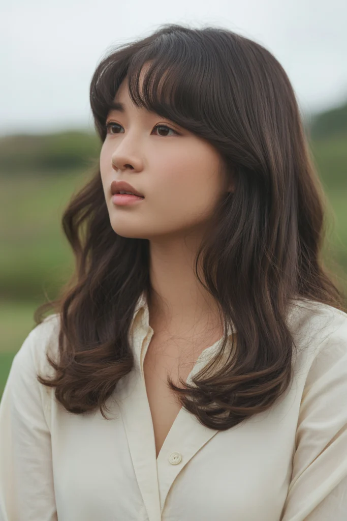 10 Korean Hairstyles for Women Ideas You’ll Love in 2025 4 korean woman with long dark brown hair l ujQFuwF8QfWnBUk4j1SbRA 1CG9ZZ65QAmqX7 Cvv67sQ