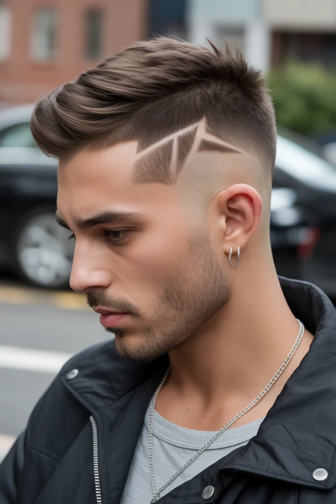 Stylish & Bold: 20 Wolf Cut Men Ideas to Try 16 man with a precise hard part shaved into L8L6Yn3WTUKt 3Ojq1rqg py7gdly QwGCZ8c0wMp82Q