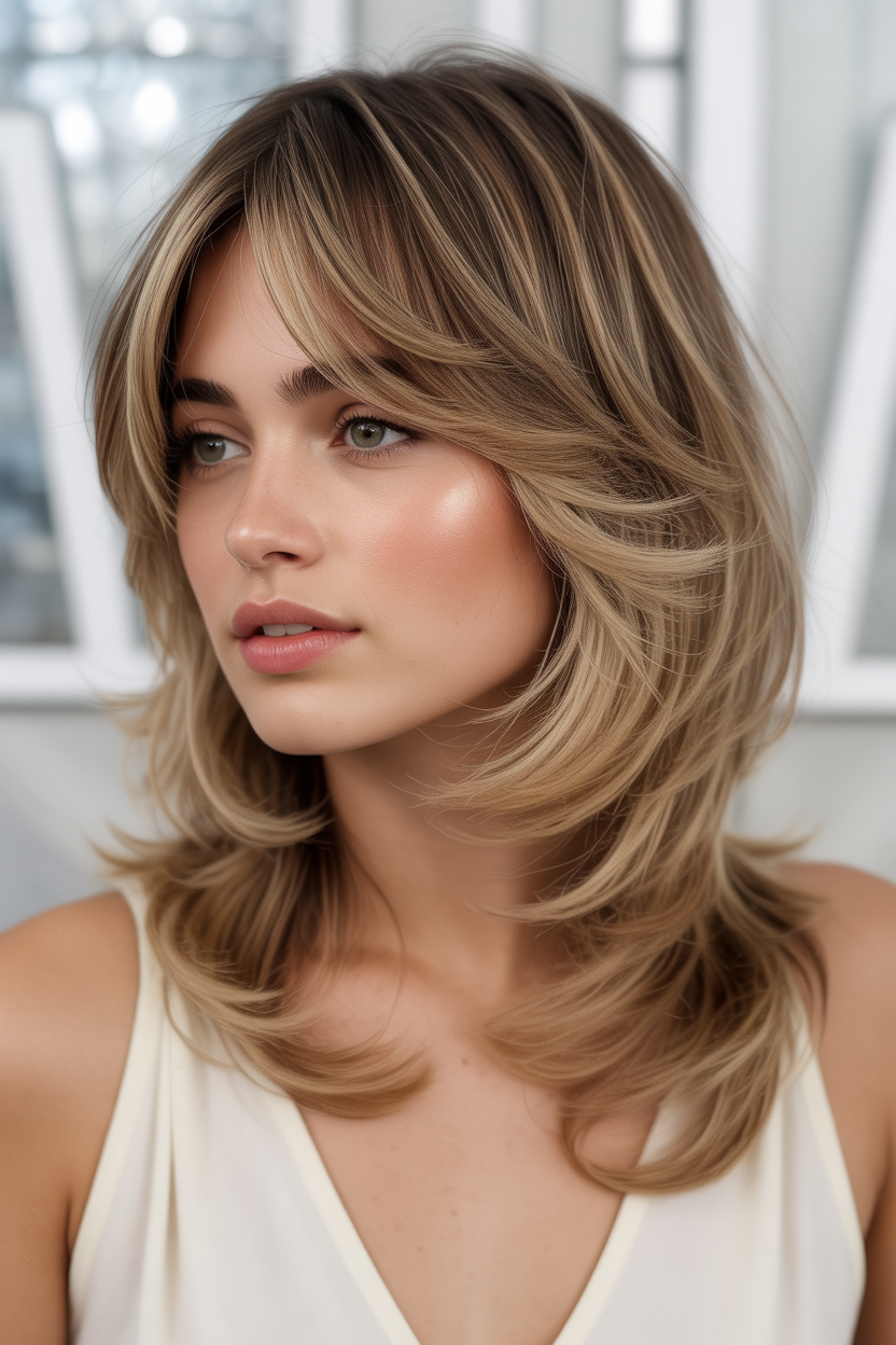 Short Shaggy Hair Ideas for Volume and Texture You’ll Love 9 prompt generate an image of a woman