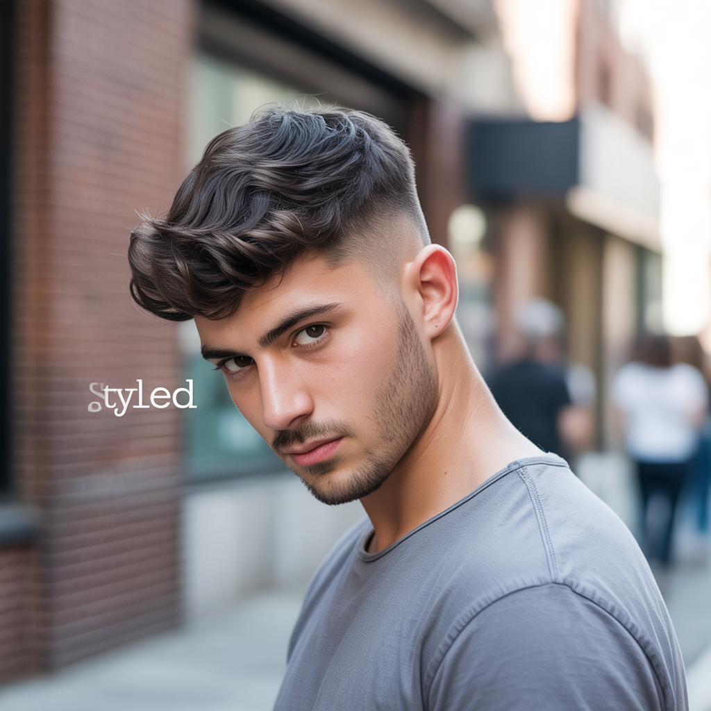 short flow haircut men