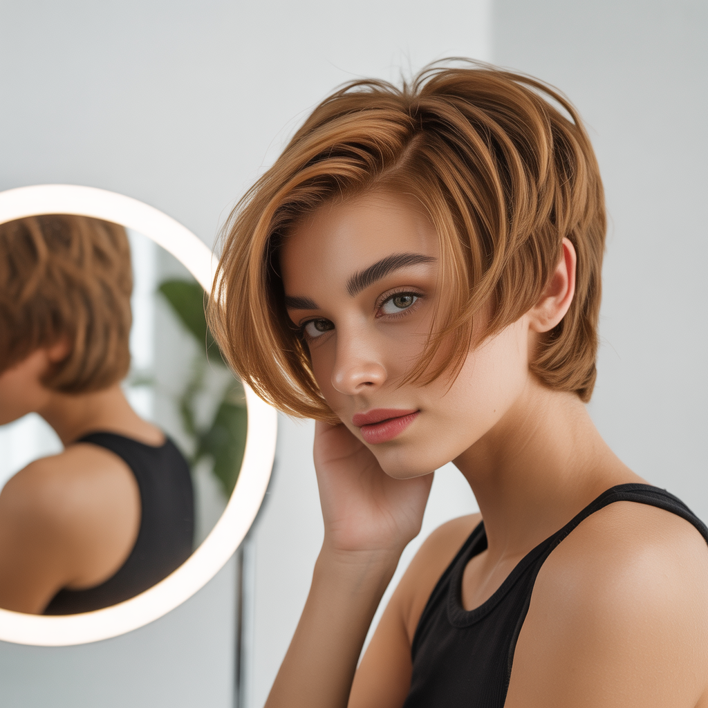 short stacked wedge haircut