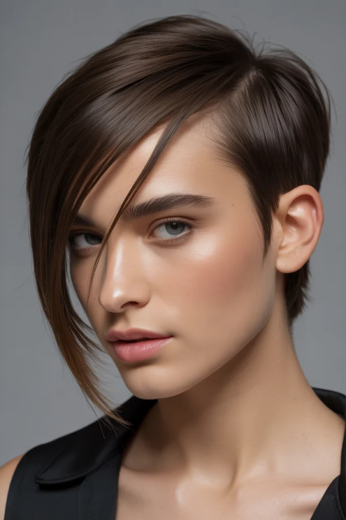 Bold & Chic: 12 Short Cropped Hairstyles Ideas 8 side swept crop haircut short on one sid 67MshLYzQmaVCG6kDhcppA EqjY1DClSPajTBHsTn2irg