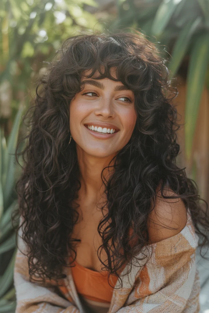 smiling woman with long voluminous natur Cv4fa EbRk23 CkJa4hZVA r21GbiekTbuKNnls9r4AFw