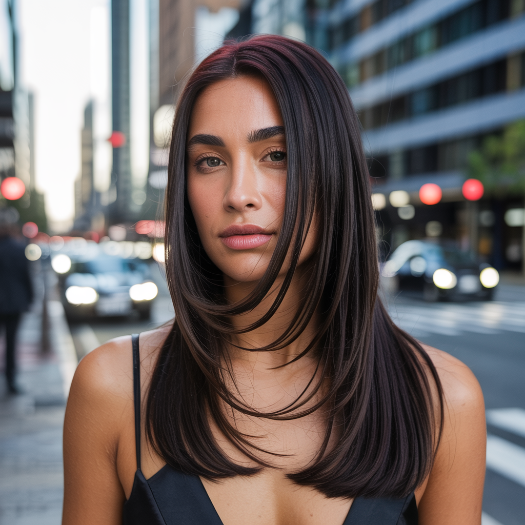 Long Shag for Women 13 Gorgeous Hairstyles to Try 3 stylish woman with sleek straight long s ACCx24sYRwq0XWaDPTnDRg IzapBjl Tn qbgZnWgvHqw