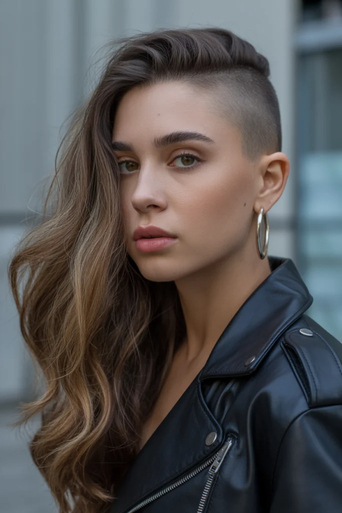 Stunning 15 Side Shaved Hairstyles Ideas You’ll Love 1 the classic one side shave a stylish wom ygrb7tHvRSG Qfqi31 wIA j8lKN1lrTtmlbh SLNVyQ