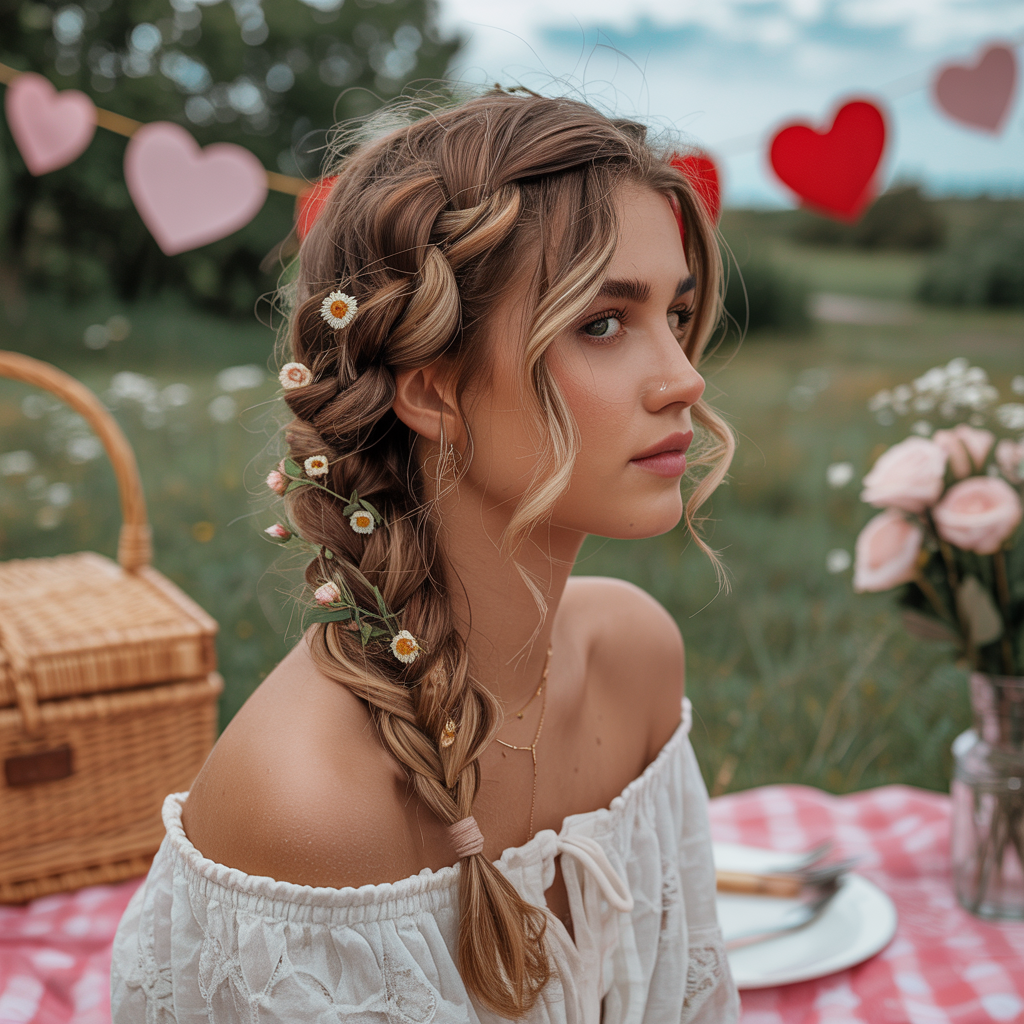 20 Stunning Ideas On Valentines Hairstyles for a Romantic Date Night 6 young woman with a loose bohemian braid OKsZ0XfPQsCzv1RO2F MIQ btg4hcCaSbq 9sUD3b5wzA
