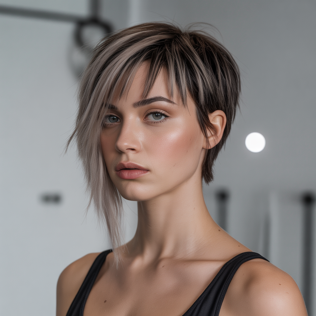 Stunning 20 Short Shag with Bangs Ideas to Inspire You 12 Asymmetrical Short Shag with Bangs