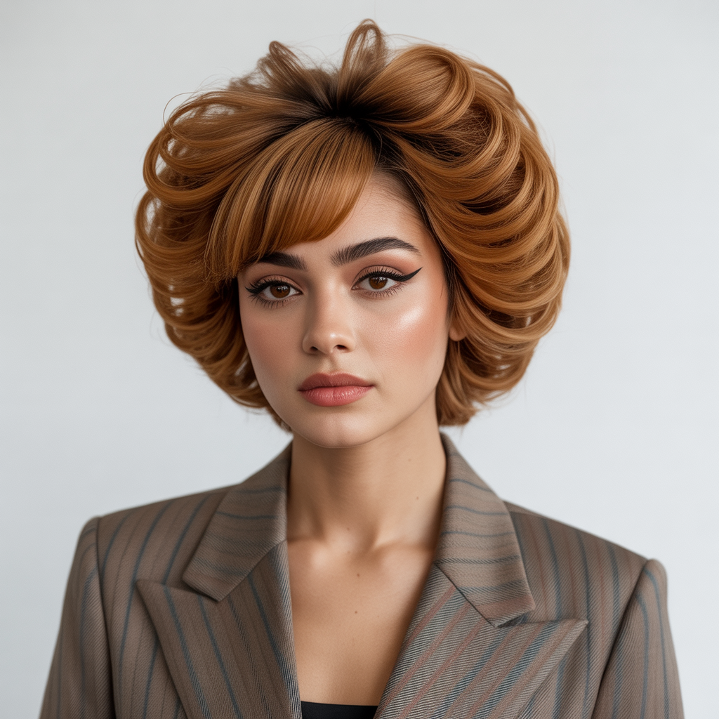 Beehive Hairstyles: 15 Stunning Ways to Wear the Iconic Look 3 Beehive Hairstyles with Bangs