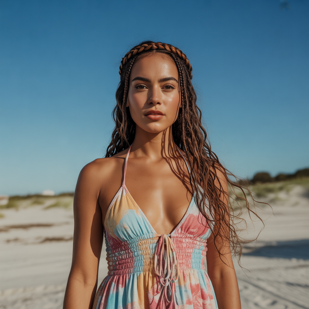 20 Trendy Sun Kissed Beach Hairstyles for Waves, Braids & Buns 4 Braided Crown for Sun Kissed Beach Hairstyles