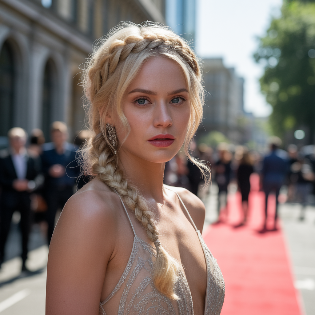 20 Elegant Fashionable Red Carpet Inspired Hairstyles Ideas 7 Braided Crown