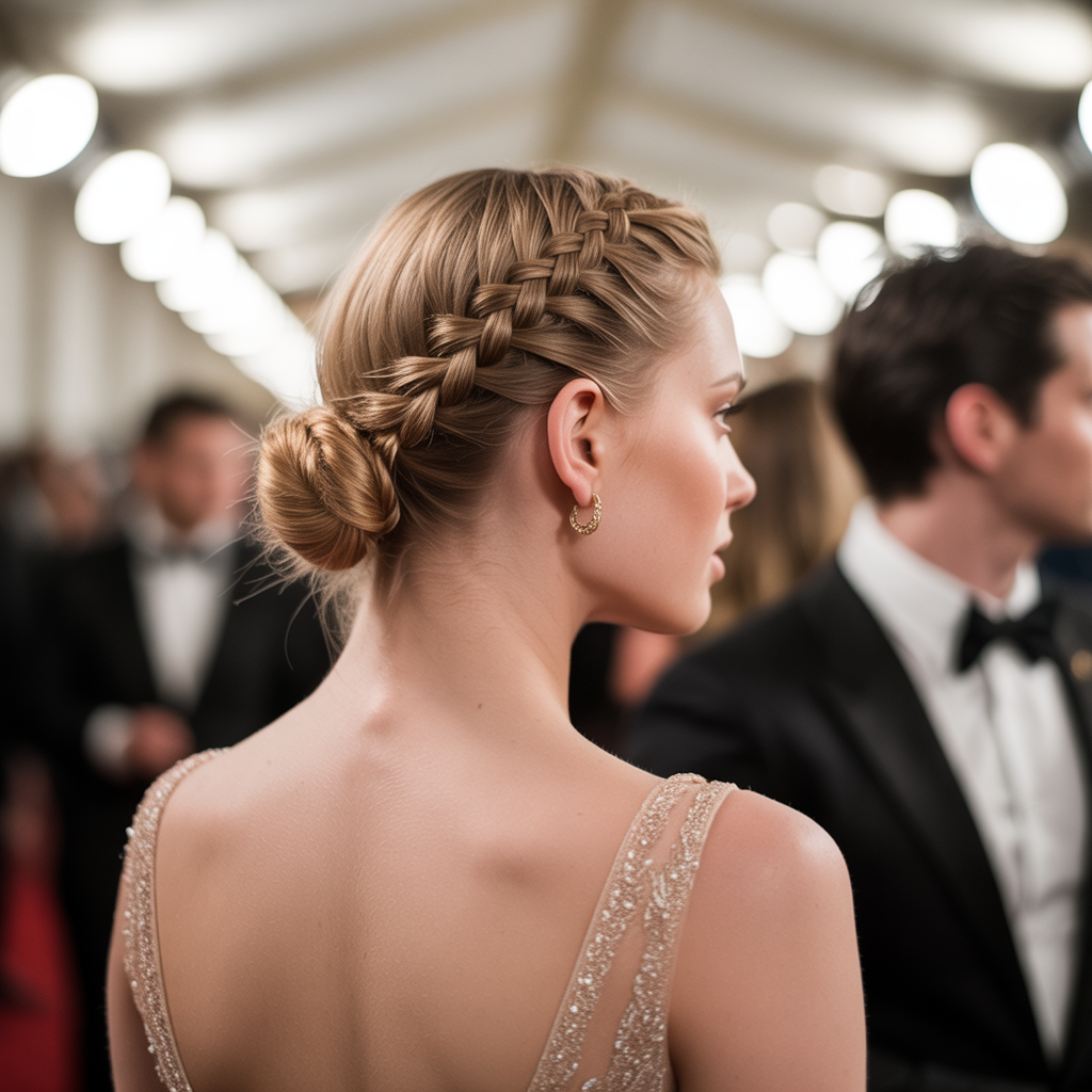 18 Gorgeous Bun Hairstyles for Effortless Elegance Every Day 11 Braided Formal Bun