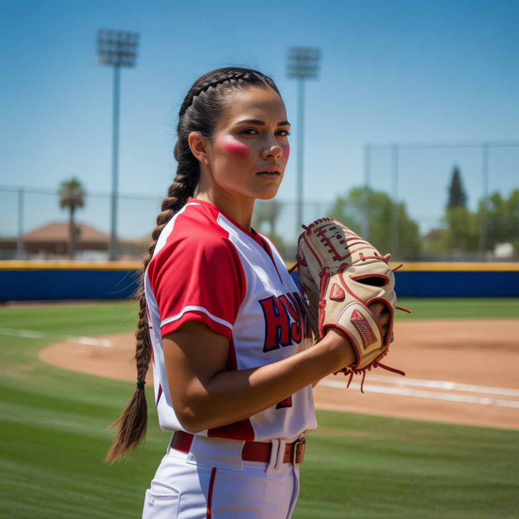 15 Softball Hairstyles That Stay Strong All Game 2 Braided Ponytail Softball Hairstyles