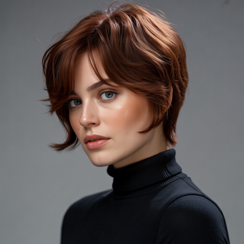 20 Iconic Ways to Rock the 90s Bixie Haircut 8 Brunette 90s bixie haircut