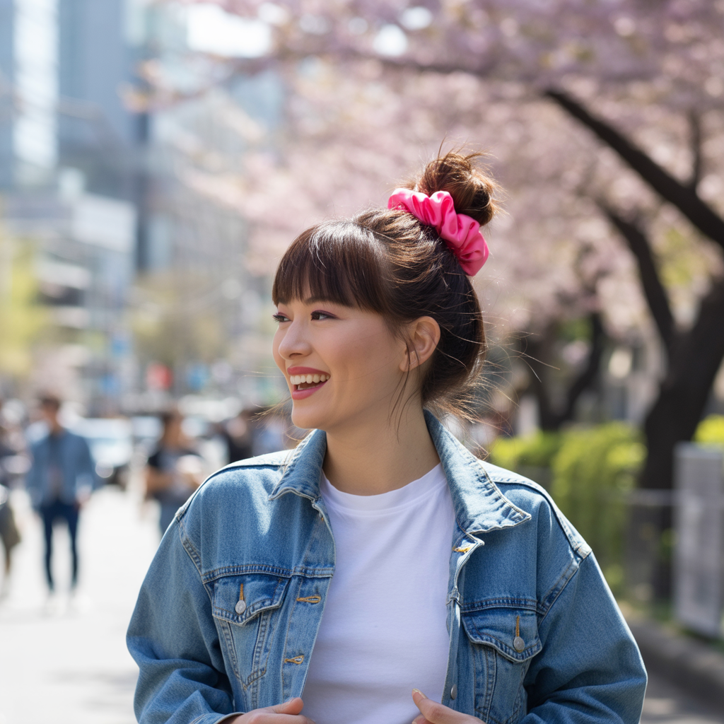 18 Gorgeous Bun Hairstyles for Effortless Elegance Every Day 12 Bun with Scrunchies