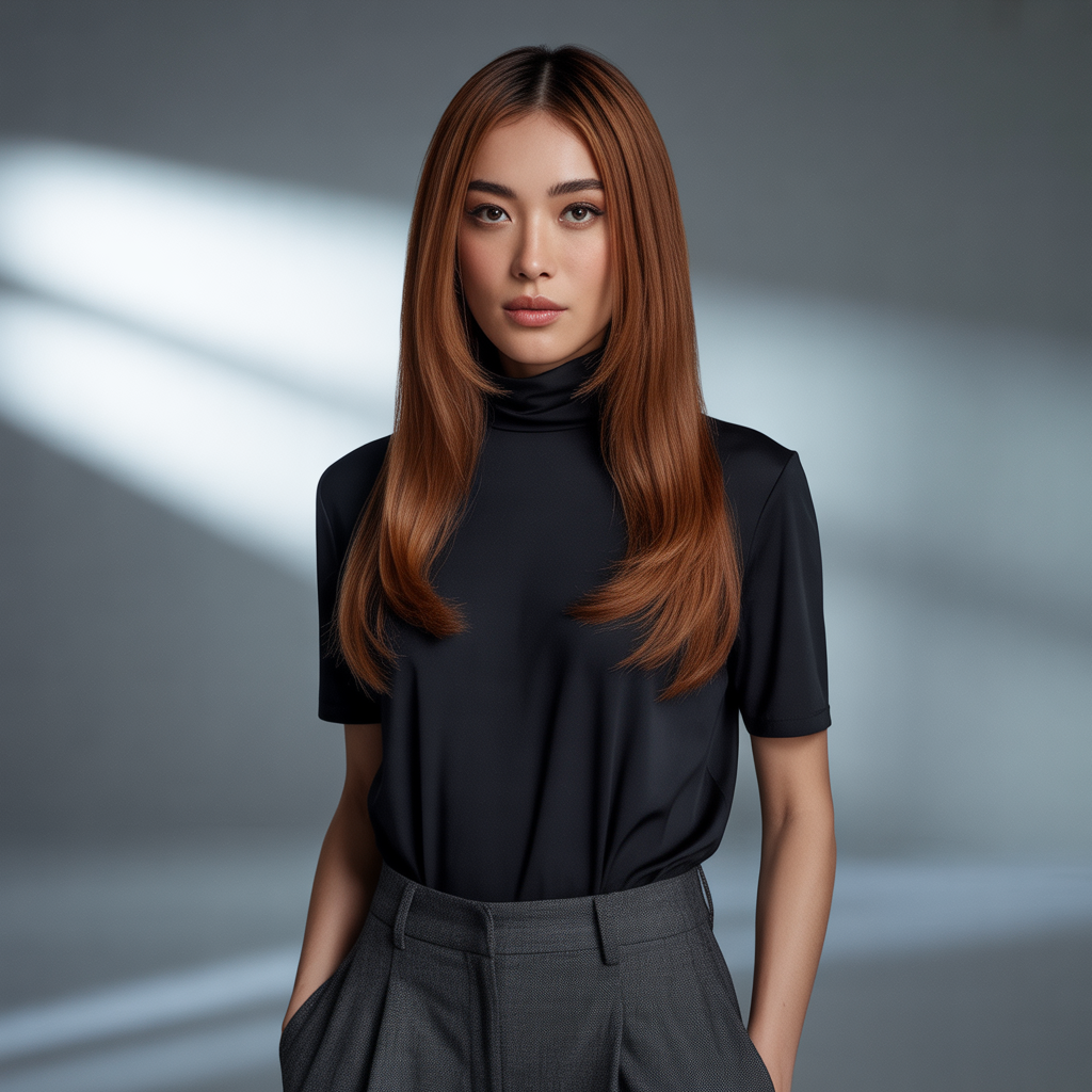 20 Chestnut Hair: Stunning Styles and Care Tips 5 Chestnut Hair Styled Straight