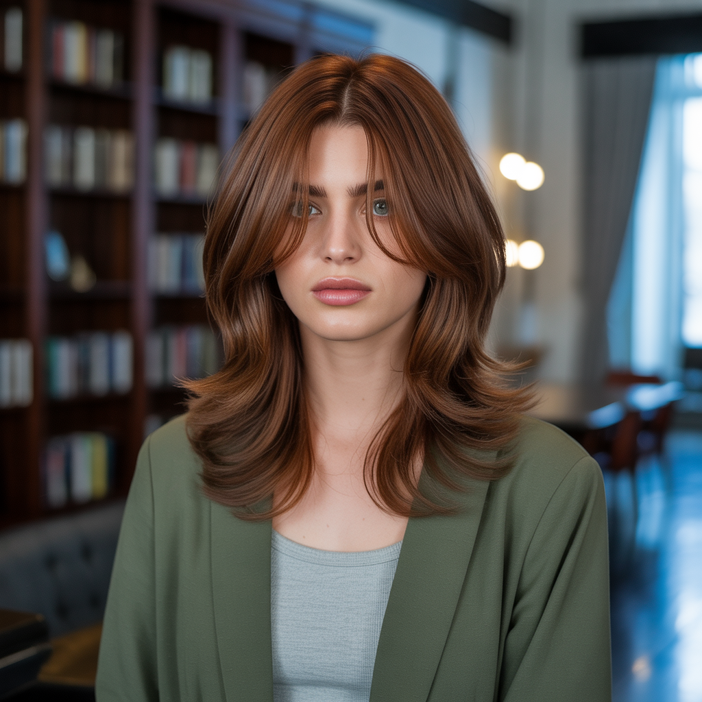 20 Chestnut Hair: Stunning Styles and Care Tips 17 Chestnut Hair With Layers